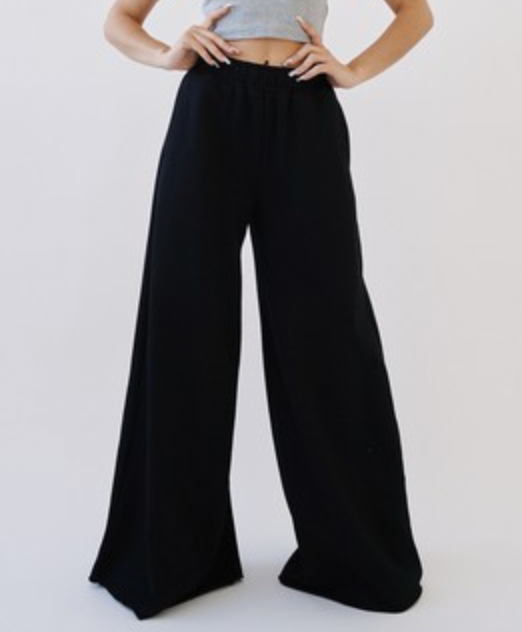 Supa Wide Leg Chic Sweatpants - Shooting Starz Shopette
